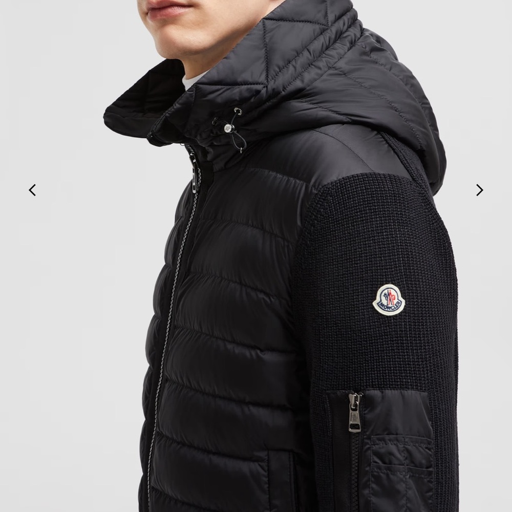 PADDED WOOL HOODIE